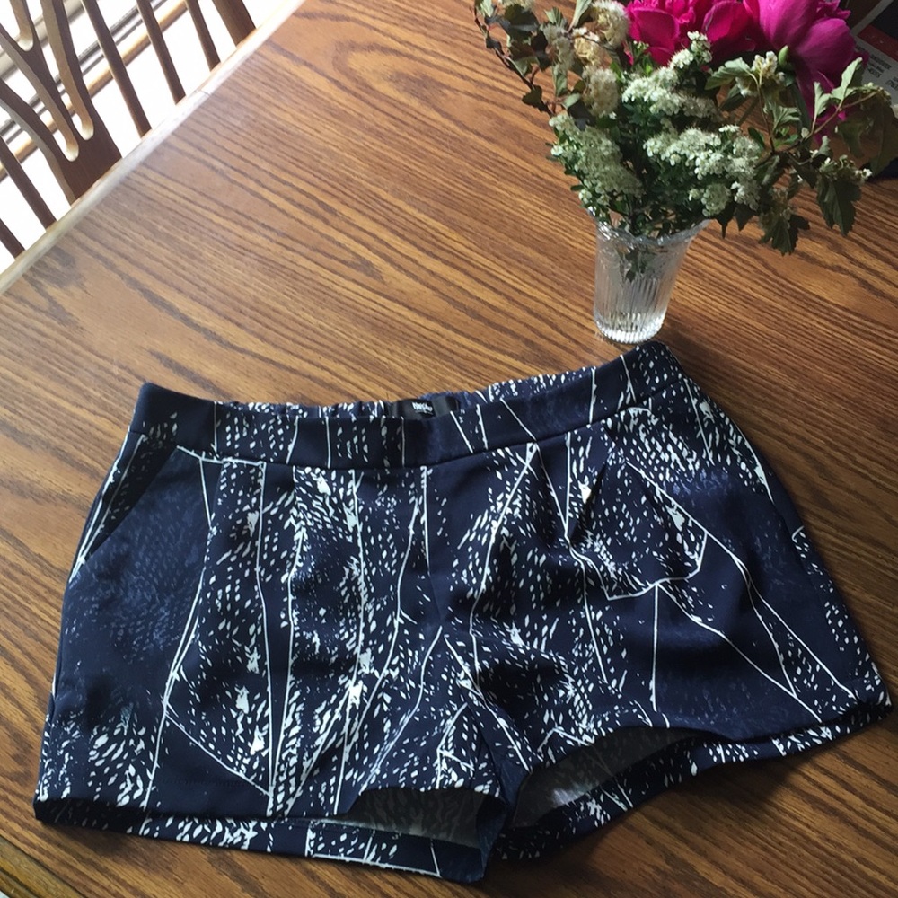 Navy and white shorts